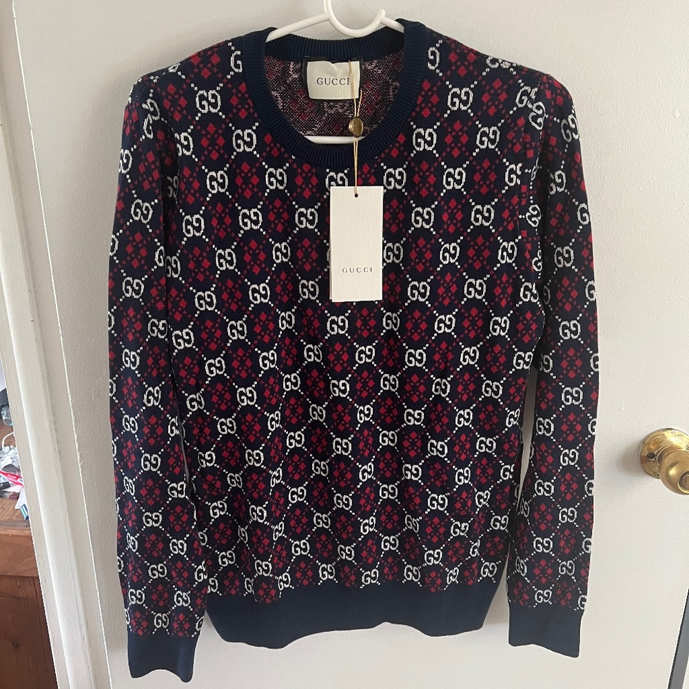 Mens seeater GG navy blue Cotton new italy